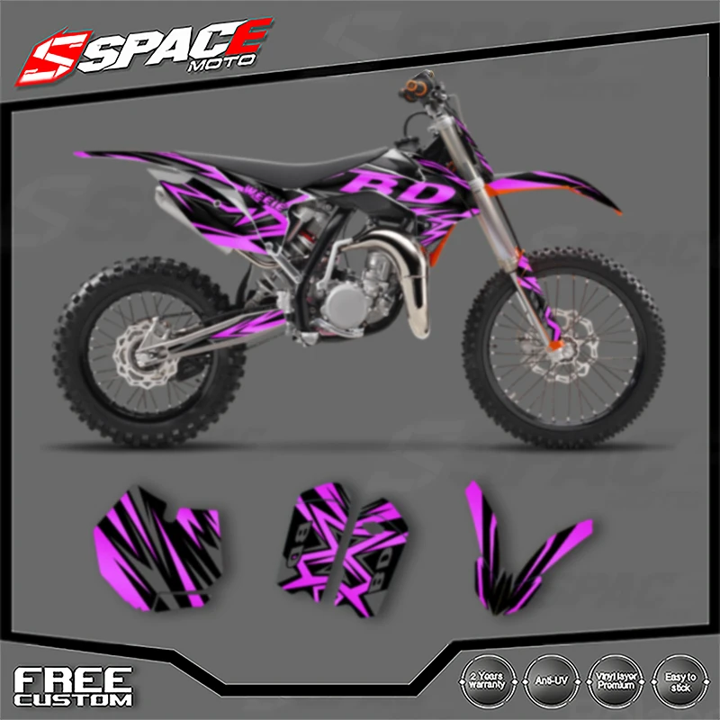 

SPACE Custom Motorcycle Graphics Background Decals for KTM SX SX85 2013 2014 SX85 2015 2016 2017 Stickers Kit