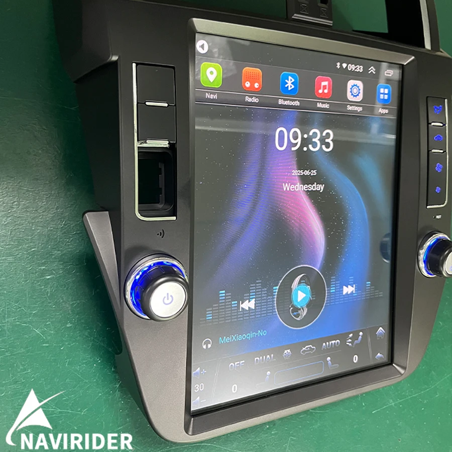 

12.1'' Android 15 вертикальный экран с CarPlay для Toyota Land Cruiser Prado LC150 2010-2017, автомобильный мультимедийный видеоплеер, навигация, стереосистема