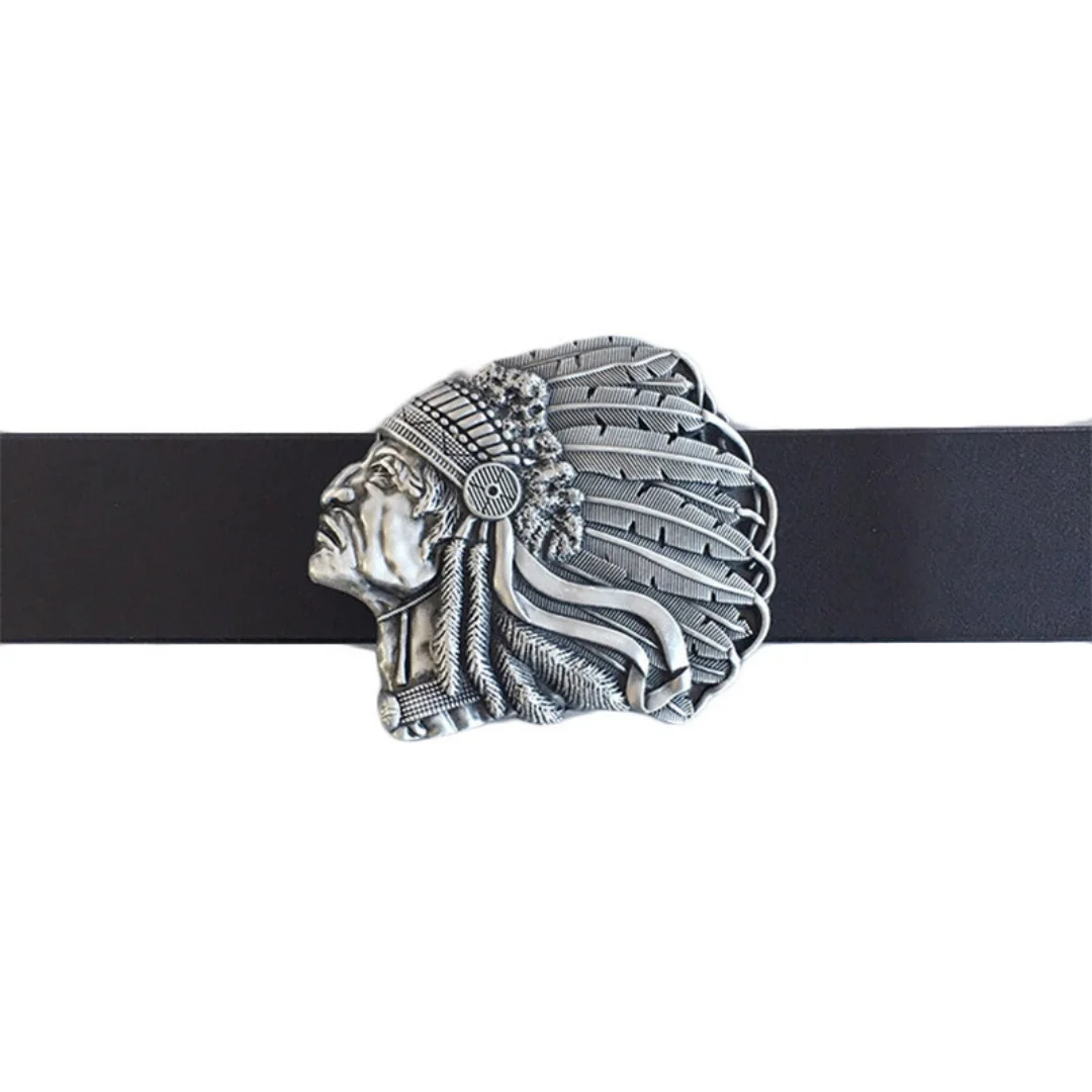 شخصية عطلة هدية حزام مشبك قبعات رعاة البقر الغربية القبلية رئيس صورة ظلية رائعة المتعثرة الرجعية المعادن الإغاثة التبعي