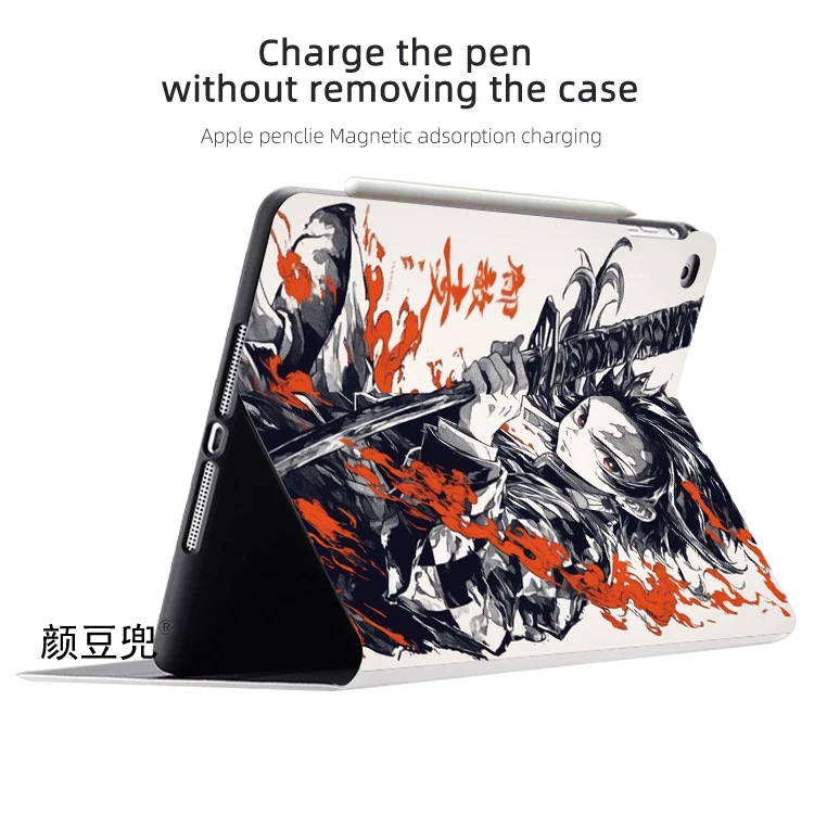 Kamado Tanjirou-Coque de protection en silicone pour iPad, Anime, Air 4, 5, Mini 5, 6, Pro 12.9, 11, 10e, Pro13, A2681, Luxe