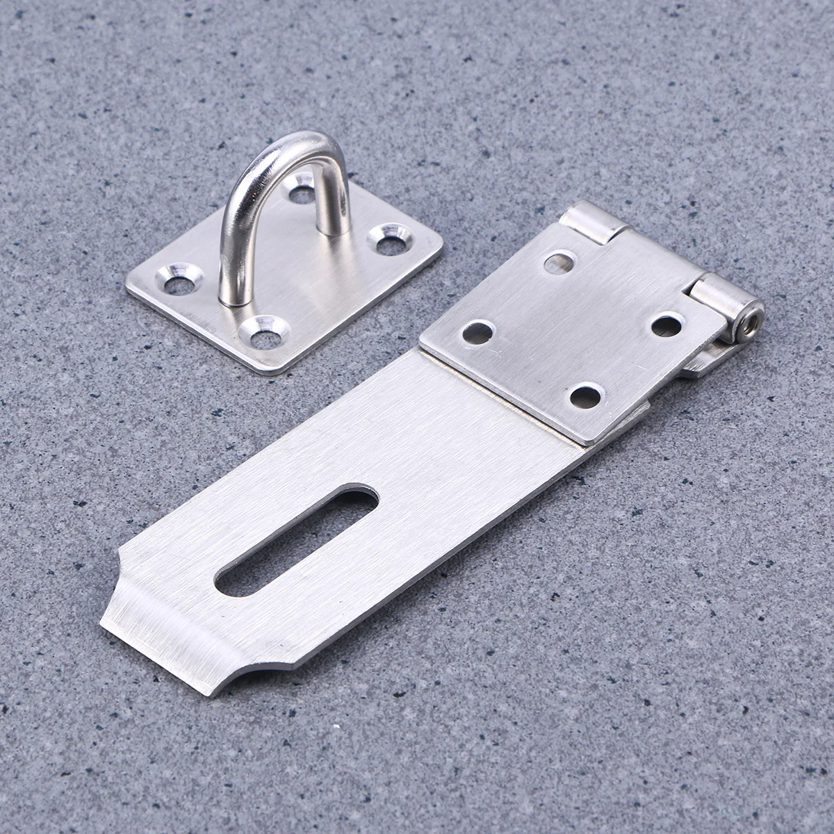 

Stainless Steel Hasp Door Lock Clasp Padlock Latch Durable Closure For Gates Sheds Storage Garage 5 Inch Silver