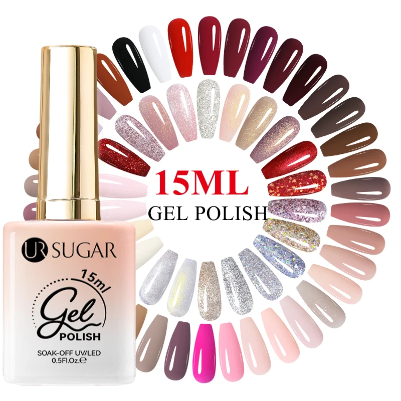 UR SUGAR Gel Nail Polish Autumn Winter Color 15ml Nude Red Brown Semi Permanent Soak Off UV LED Gel Hybrid Varnish Nail Supplies