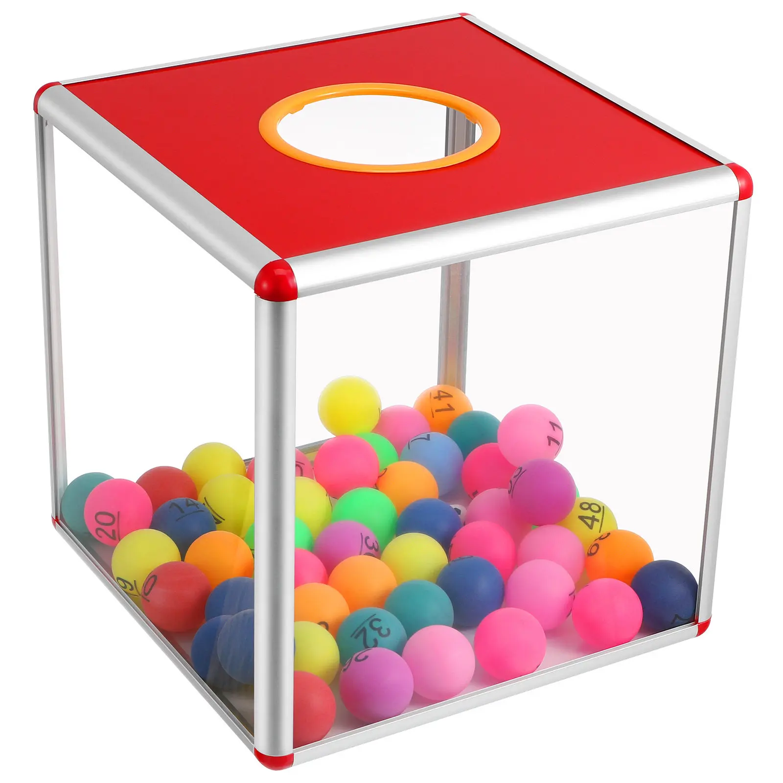 

Lottery Box Aluminum Alloy Donation Raffle Ballot Box for Business Fundraising Charity Contest Ticket Holder Suggestion Mailbox