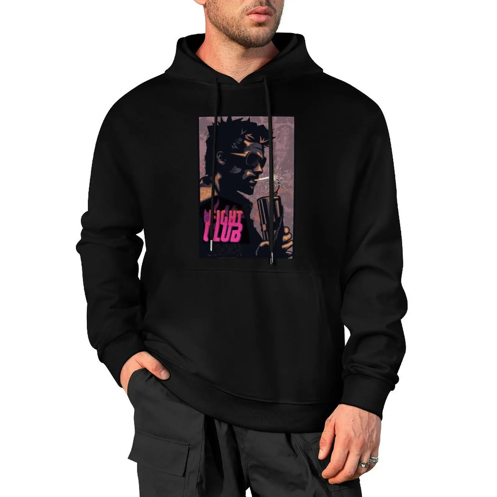 Fight Club Tyler Durden Smoking a Dynamite Pullover Hoodie men clothes hooded shirt hoodies and sweatshirts new