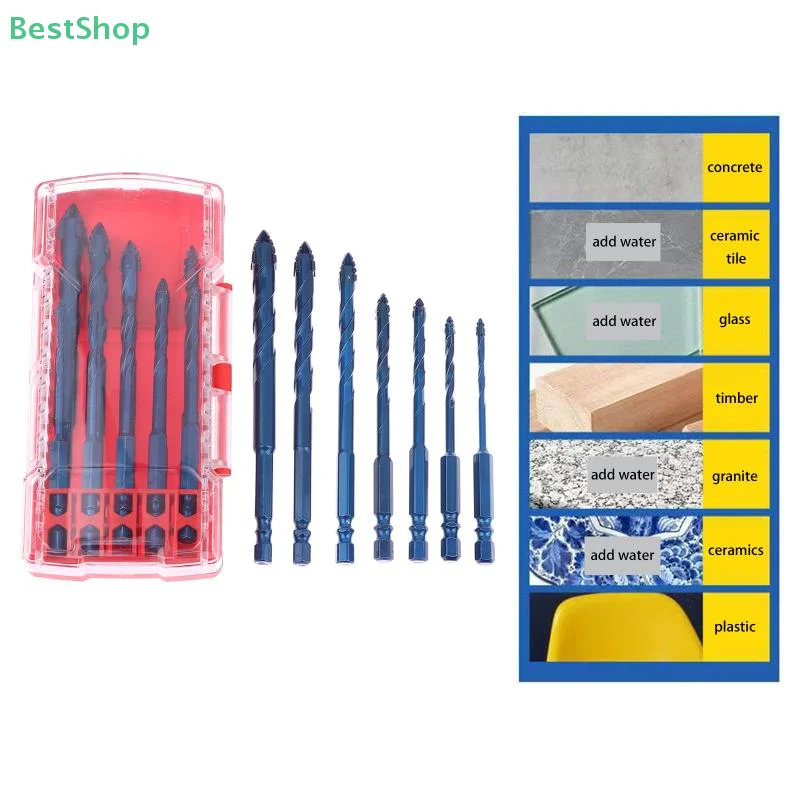 

1/5/10 шт. эксцентриковые сверла 3-12 мм набор инструментов для сверления прецизионное сверление для бетонных стен керамический штамповка сверление каменных плит