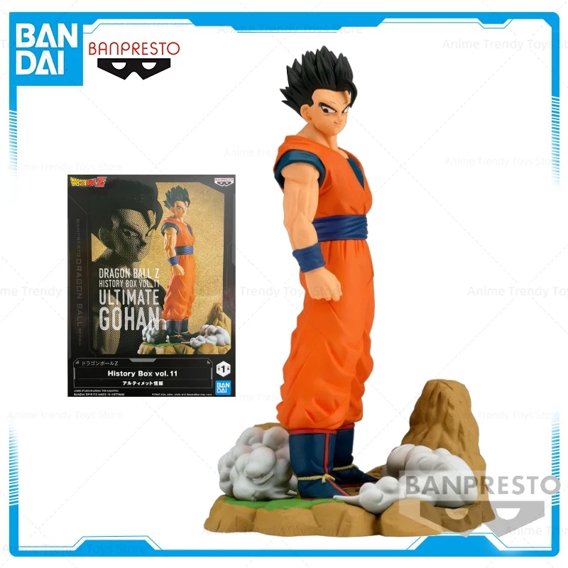 

In Stock Bandai Original Banpresto Dragon Ball Z History Box vol.11 Son Gohan Modell Anime Action Figure Toys for Children