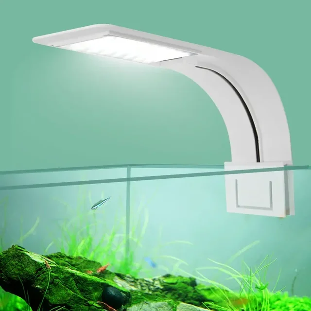 Super Slim oświetlenie akwarium LED rośliny oświetleniowe światło do uprawy 5W/10W/15W oświetlenie roślin wodnych wodoodporna lampa z klipsem do akwarium