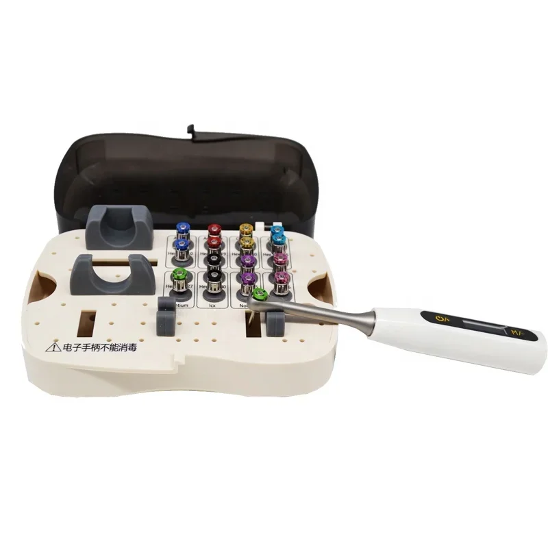 LK-U101D elétrica universal implante chave de torque catraca restauração drivers mão kit protético