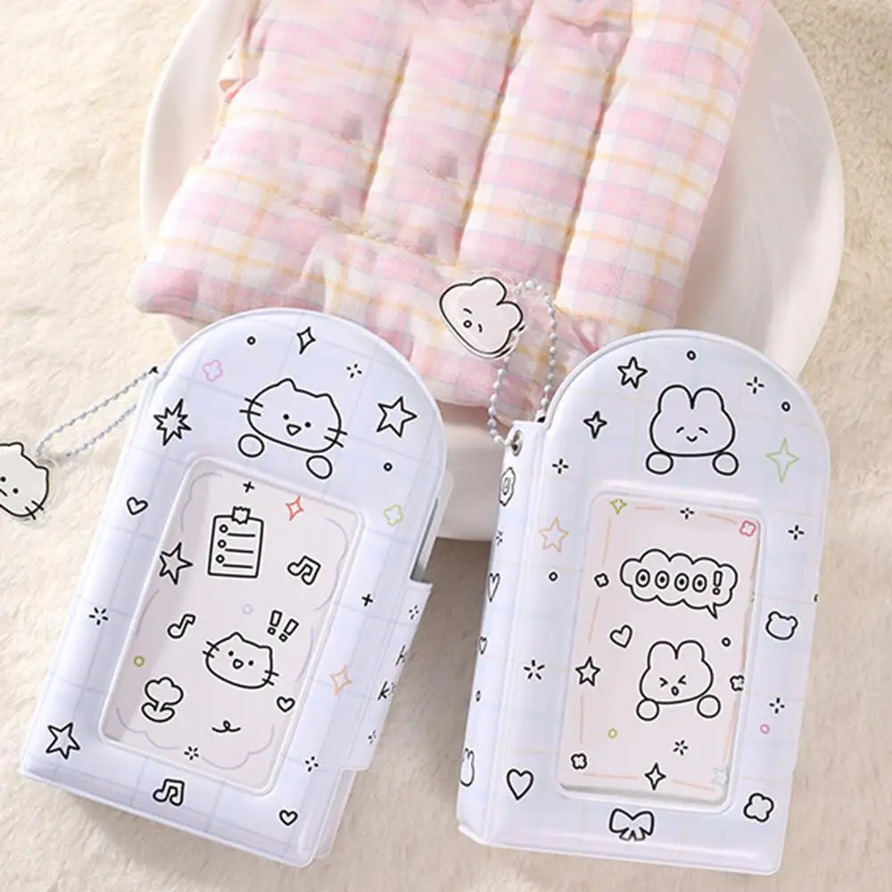 3 Polegada gato coelho série kpop foto titular do cartão ídolo foto proteção id armazenamento de fotos livro exibição photocard titular protetor