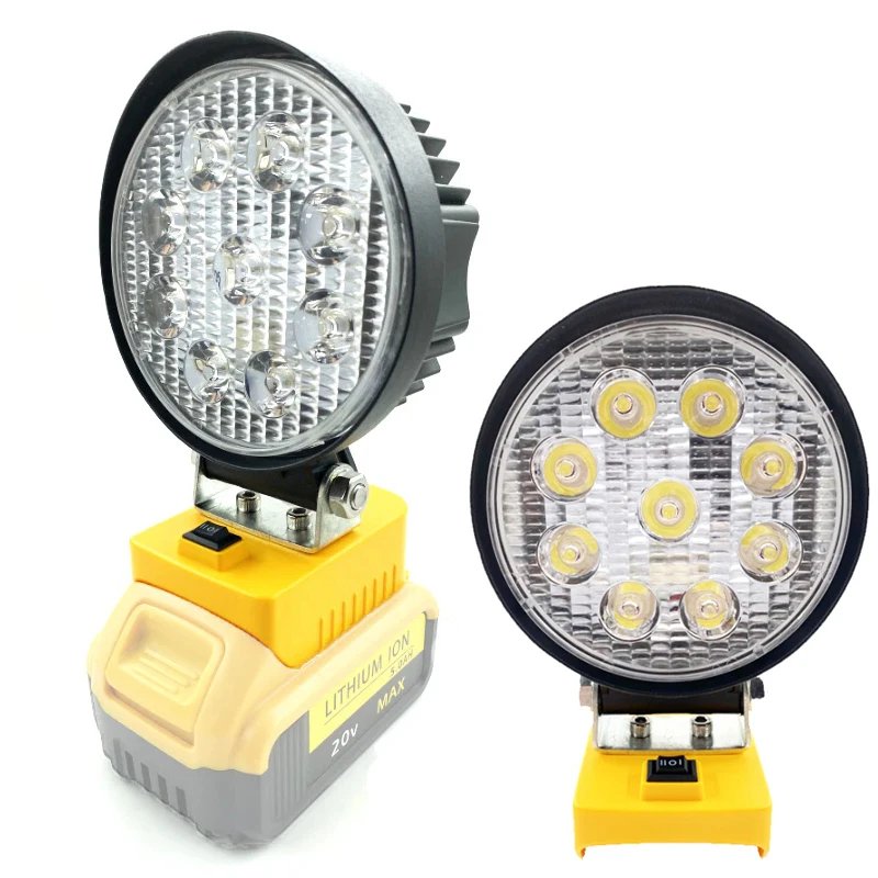 

Cordless LED Work Light For Dewalt 18V 20V MAX Li-Ion Battery tool light indoor and outdoor light Portable Emergency Flood Lamp