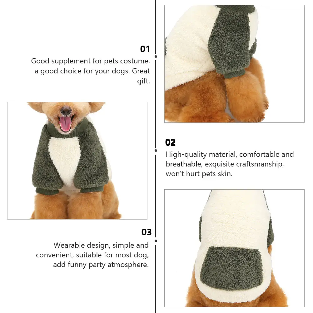 

Warm Dog Clothes Pet Wearing Costume Stylish Clothing Winter Coat Polar Fleece Sweater