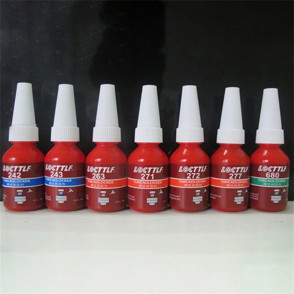 10ml Frenafiletti Colla Vite Colla Agente di bloccaggio del filo Colla anaerobica Vite Anti-allentamento Adesivo sigillante 222 242 243 263 273 271 277 290