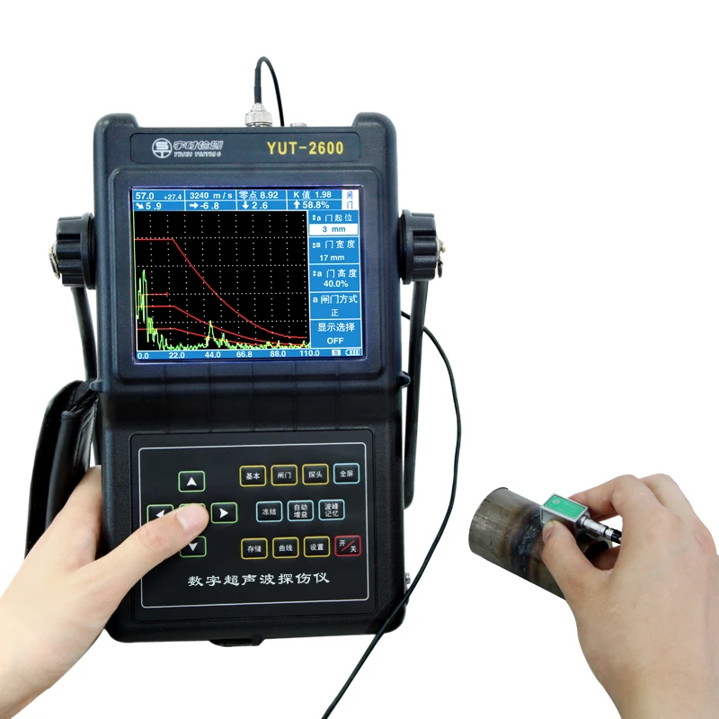 

Yushi Industrial Ultrasonic Flaw Detector YUT-2820 for Metal Detection crack, air hole and inclusions Detection