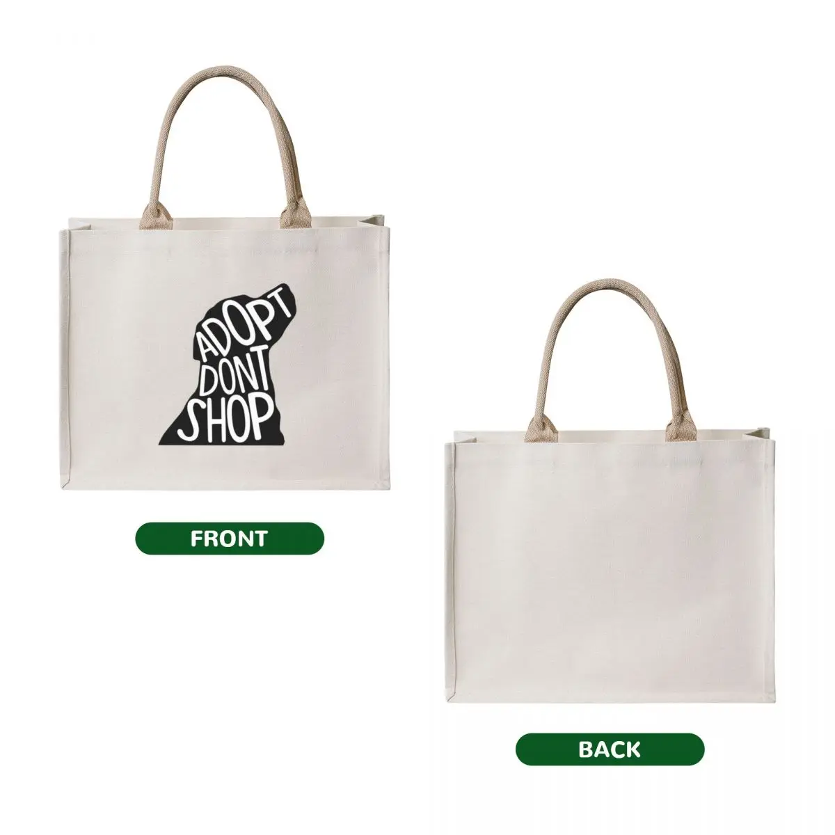 Adopt don't Shop Tote Bag Beach bag sacs de shopping Shopping bags