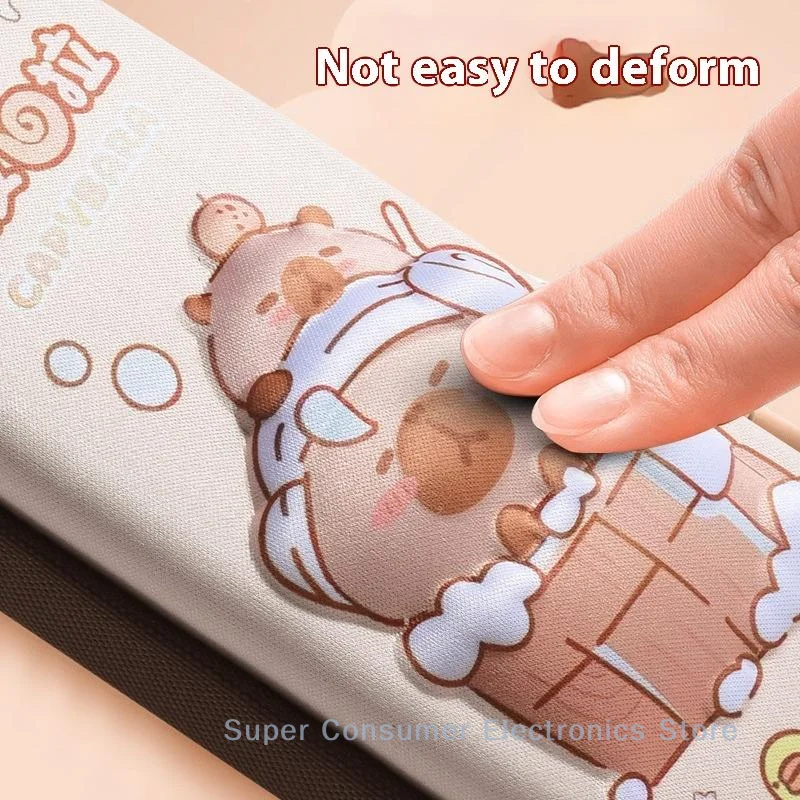 3D Cute Capybara Pencil Case Drop Resistant Waterproof Storage Box Hard Shell Decompression Pen Bag Student School Supplies