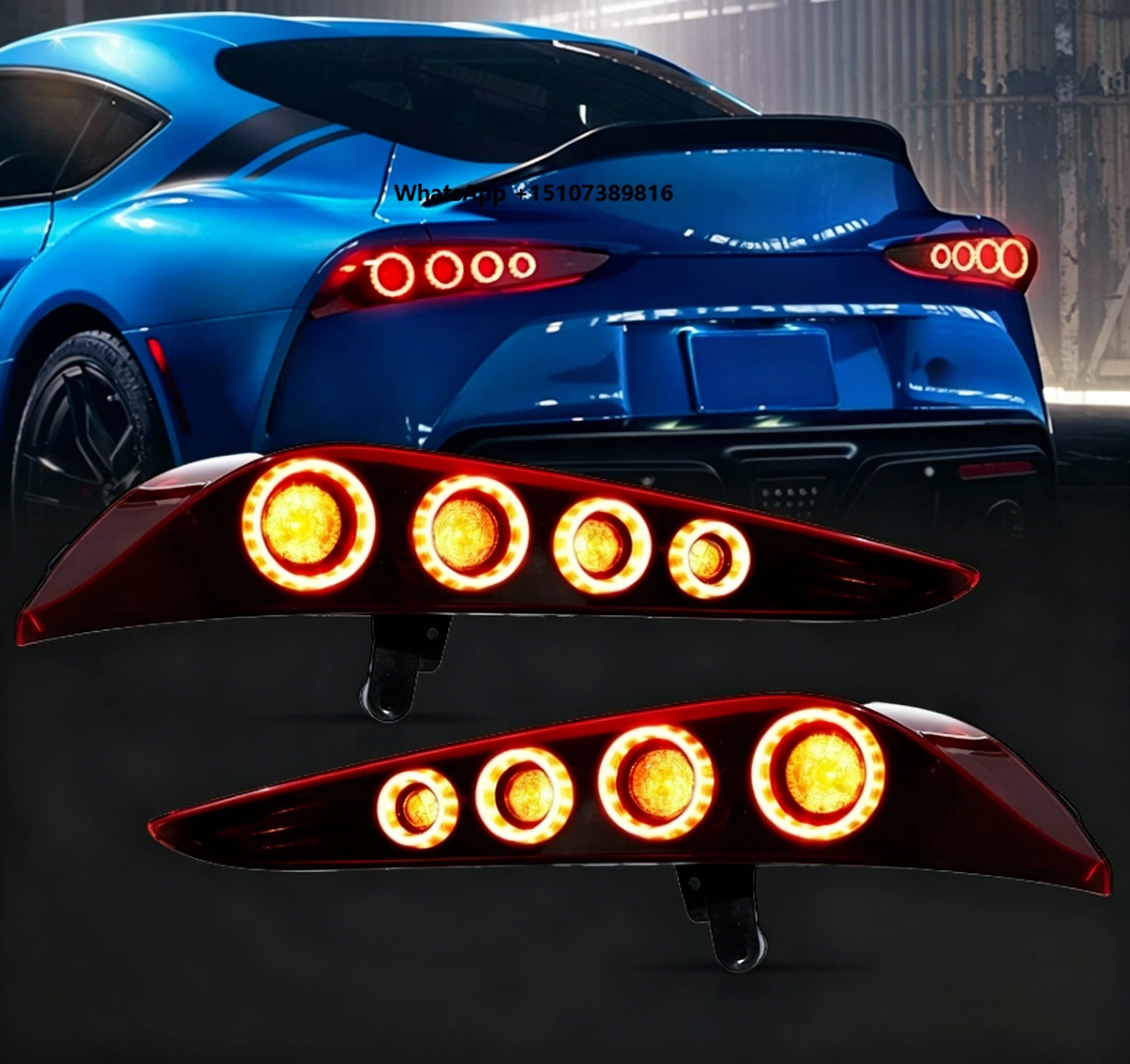 

LED Dynamic Tail Light Assembly for GR Supra 2018-2024 A90 A91 MK5 OE Replacement