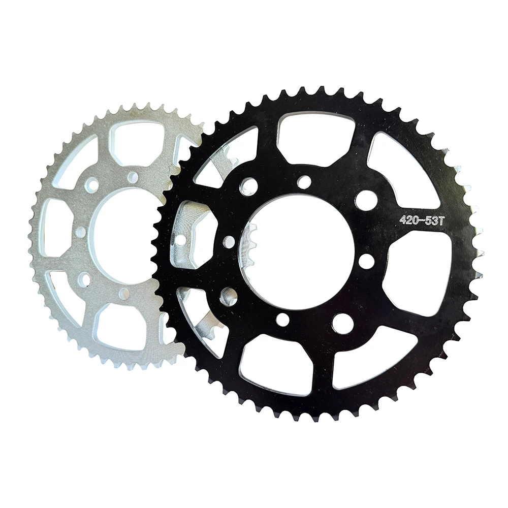 

420 Rear Chain Sprocket 51T/53T Tooth Gear ID 76mm For 50cc 70cc 90cc 110cc 125cc 250cc Pit Dirt Bike ATV Quad Bike Motorcycle