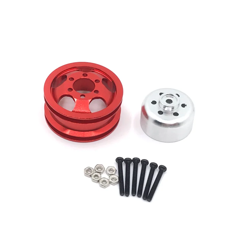 Metal Upgrade Single Wheel For WPL C14 C24 B14 B16 B24 B36 HengLong FeiYu JJRC RC Car Front Axle Parts