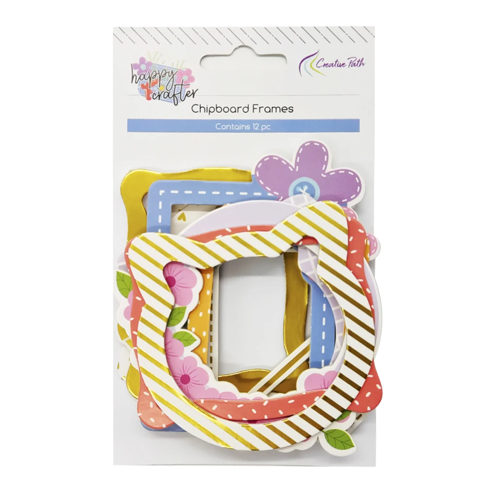 Creative Path 9-teiliges Happy Crafter Scrapbooking-Journaling-Set mit Dekorationspapier, Stanzformen und Verzierungen für DIY-Bastelarbeiten – Detail 26