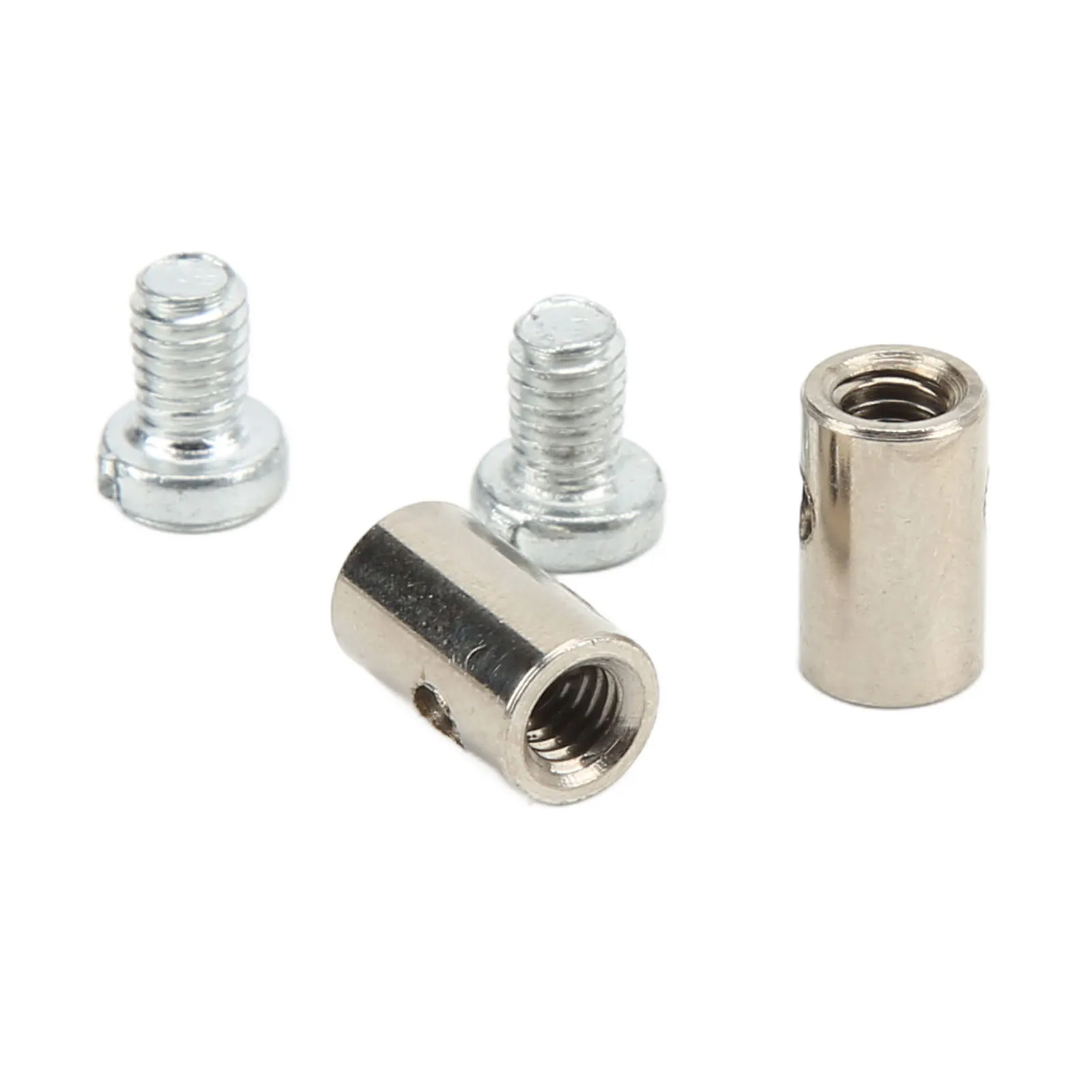 6mm Solderless Bike Nipple Metal Solderless Cable Nipples Rust Proof Easy Connection Sturdy  with Screws for