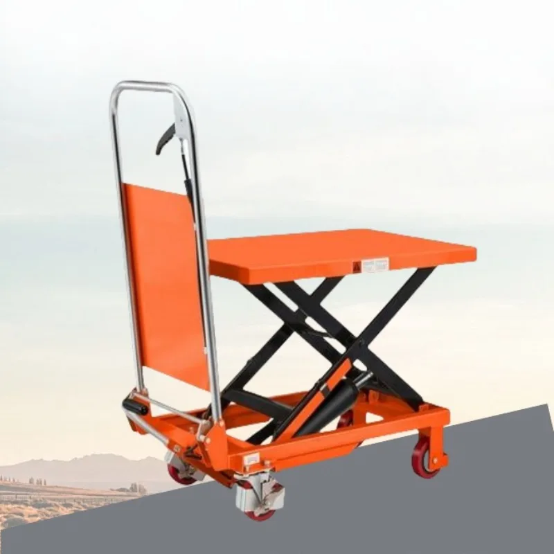 

[Best-Selling] 500KG Portable Small Manual Platform Hand Crank Lift Table Hydraulic Scissor Electric Lift Table With Pulley