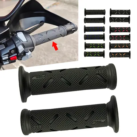 22MM Universal Motorcycle Handlebar Motorbike Grips Rubber Modification Accessories Moto Handles For Honda Suzuki Ducati Benelli