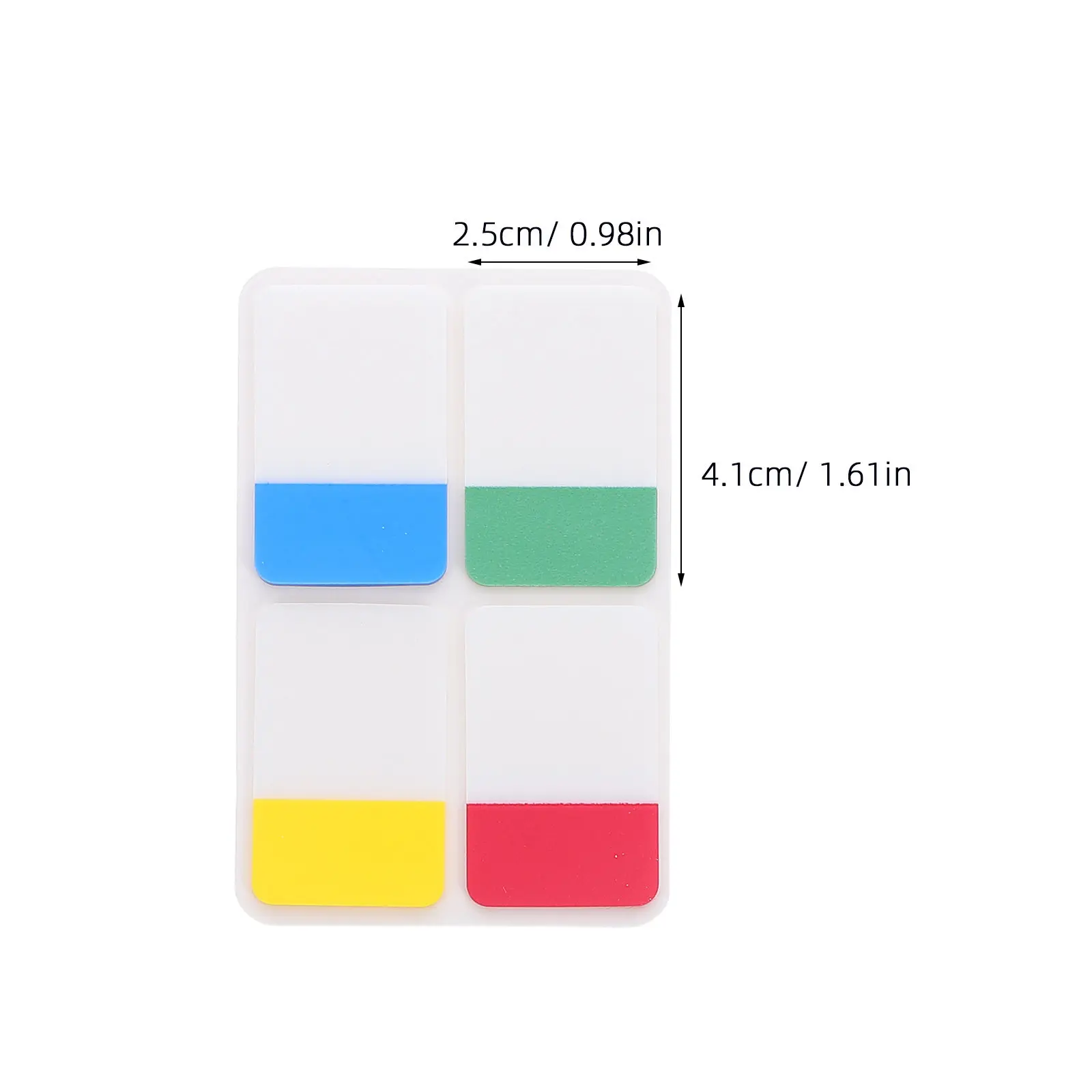 400Pcs Adhesive Index Tabs Writable Repositionable Waterproof Pet Material Page Markers for Notebooks Binders Journals File