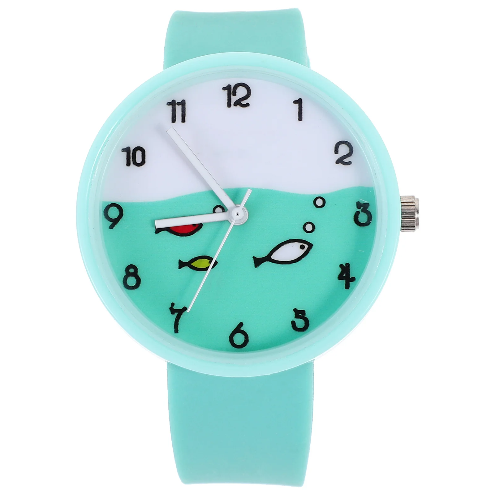 ساعة كوارتز للطلاب من السيليكون بنمط كرتوني كاجوال للفتيات للاستخدام الخارجي وحزام مرن هدية مثالية لعيد الميلاد والكريسماس #5