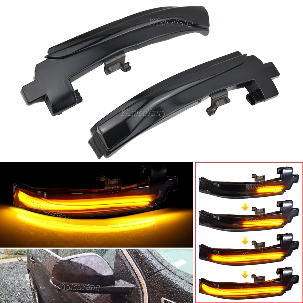 2x LED Dynamic Turn Signal Light Side Mirror Arrow Sequential Flasher Repeater For Volvo V40 V60 S60 S80 V70 Cross Country