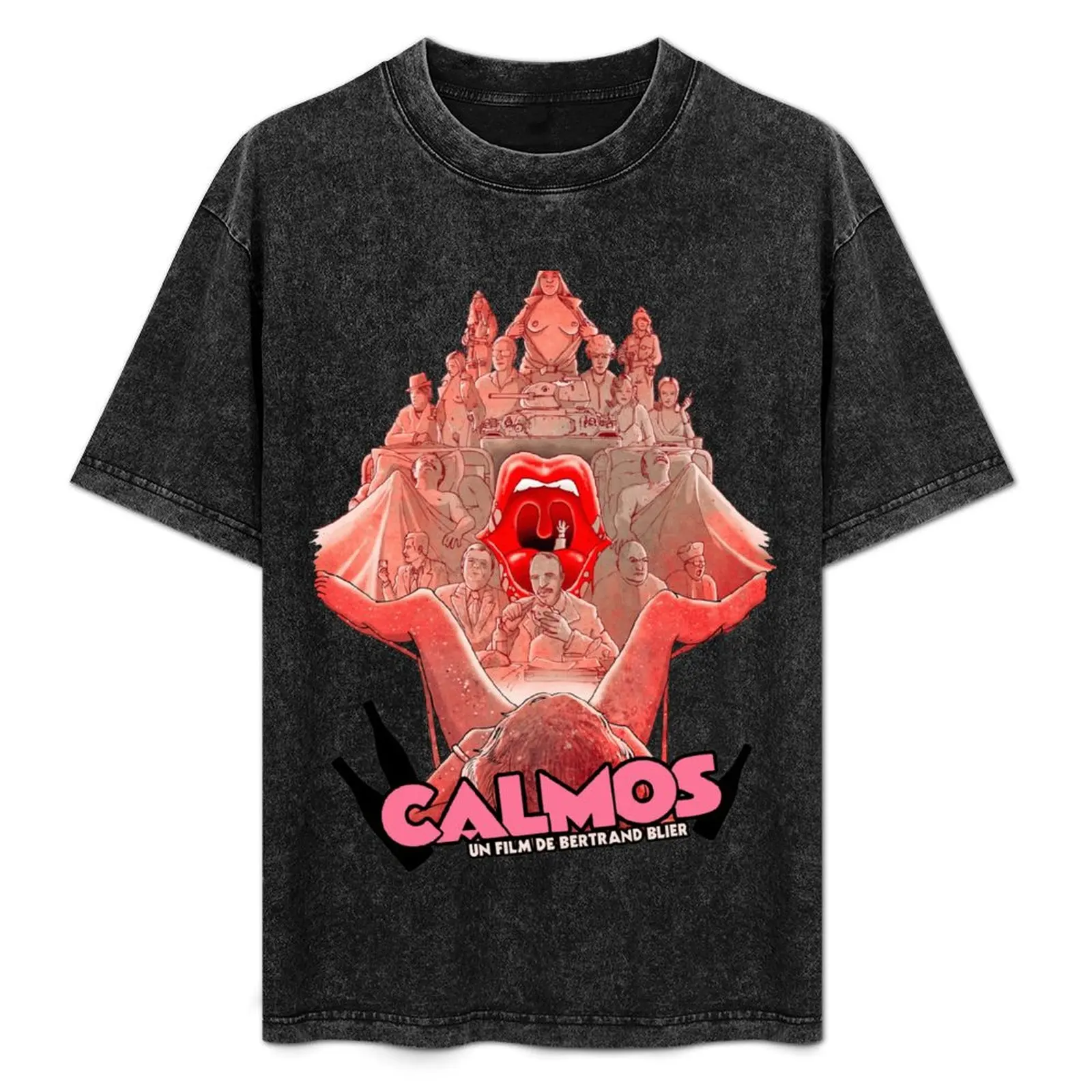 

CALMOS T-Shirt summer top cute tops plain vintage shirts graphic tee men