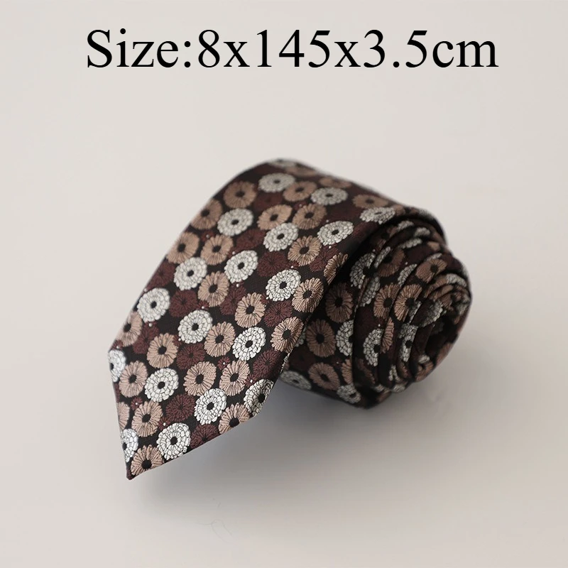 Vintage Formal 7CM Light Business Hand‑Tied Jacquard Suit Necktie, Elegant Men Professional Suit Accessory For Formal Occasions