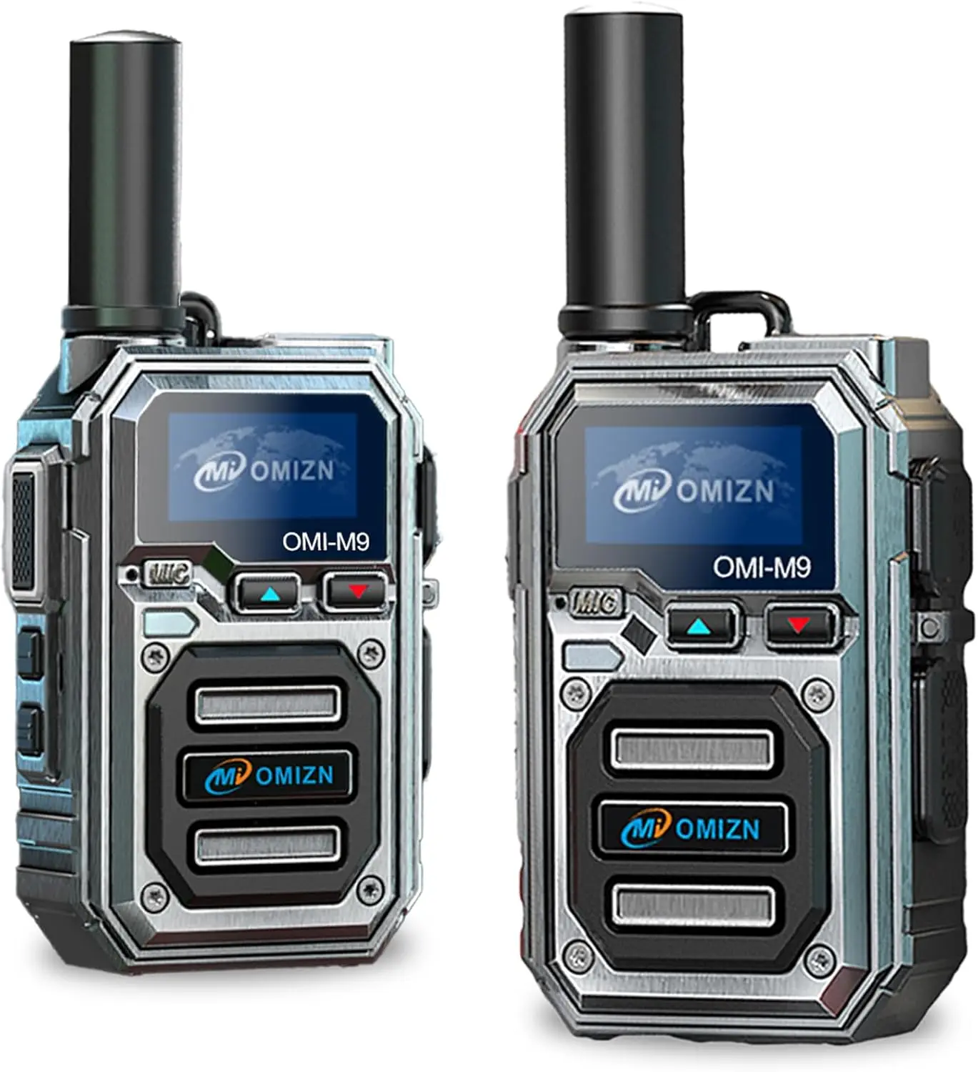 

M9 Global Walkie Talkie Unlimited Range, 4G LTE PoC Two Way Radio with AES256 Encryption Flashlight for Outdoor Business Securit