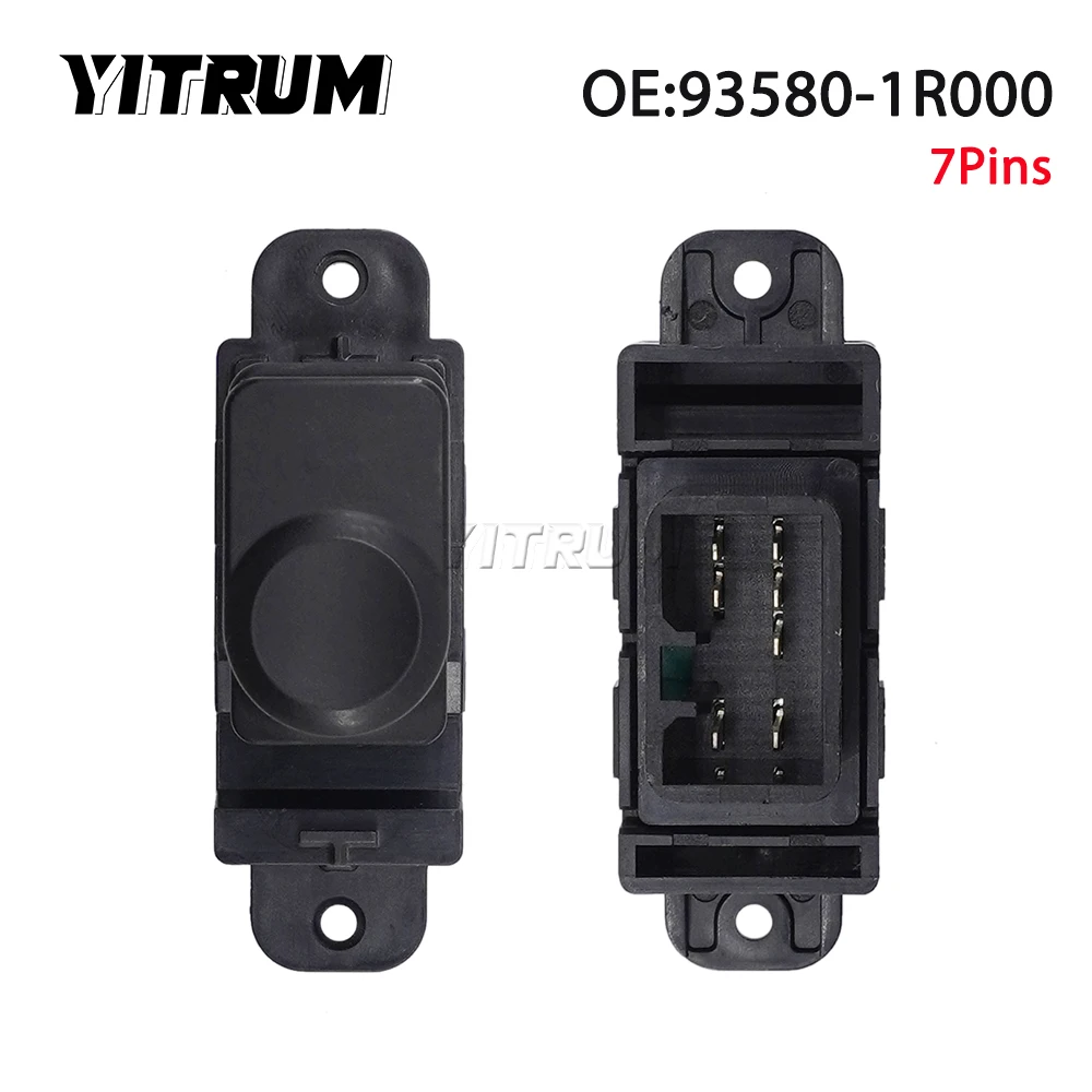 YITRUM 93580-1R000 93570-1R101 LHD Window Control Switch Button For Hyundai 2013-2017 Accent Solaris