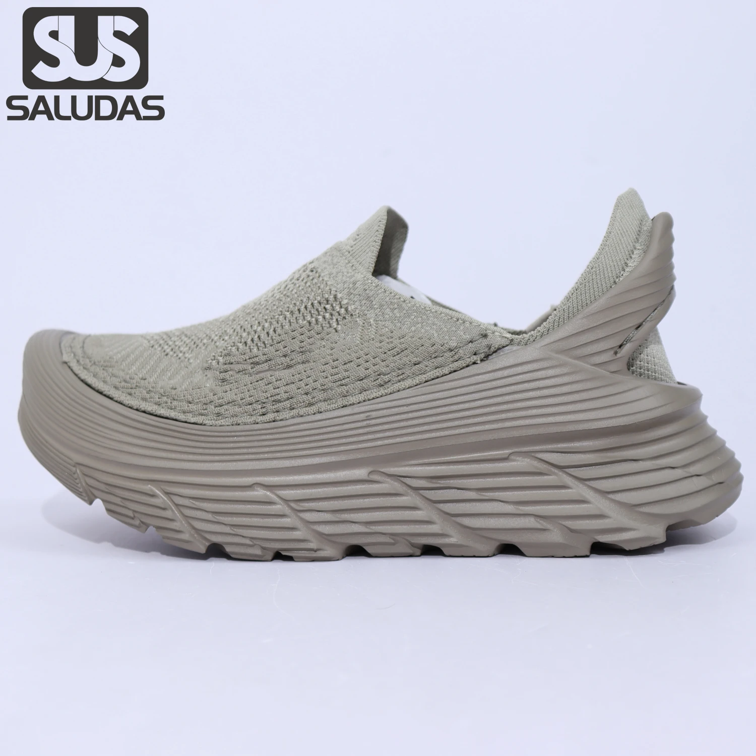 SALUDAS Original Casual Sneakers Men and Women Thick Sole Cushioning Breathable Mesh Slip-On Walking Shoes Outdoor Jogging Shoes