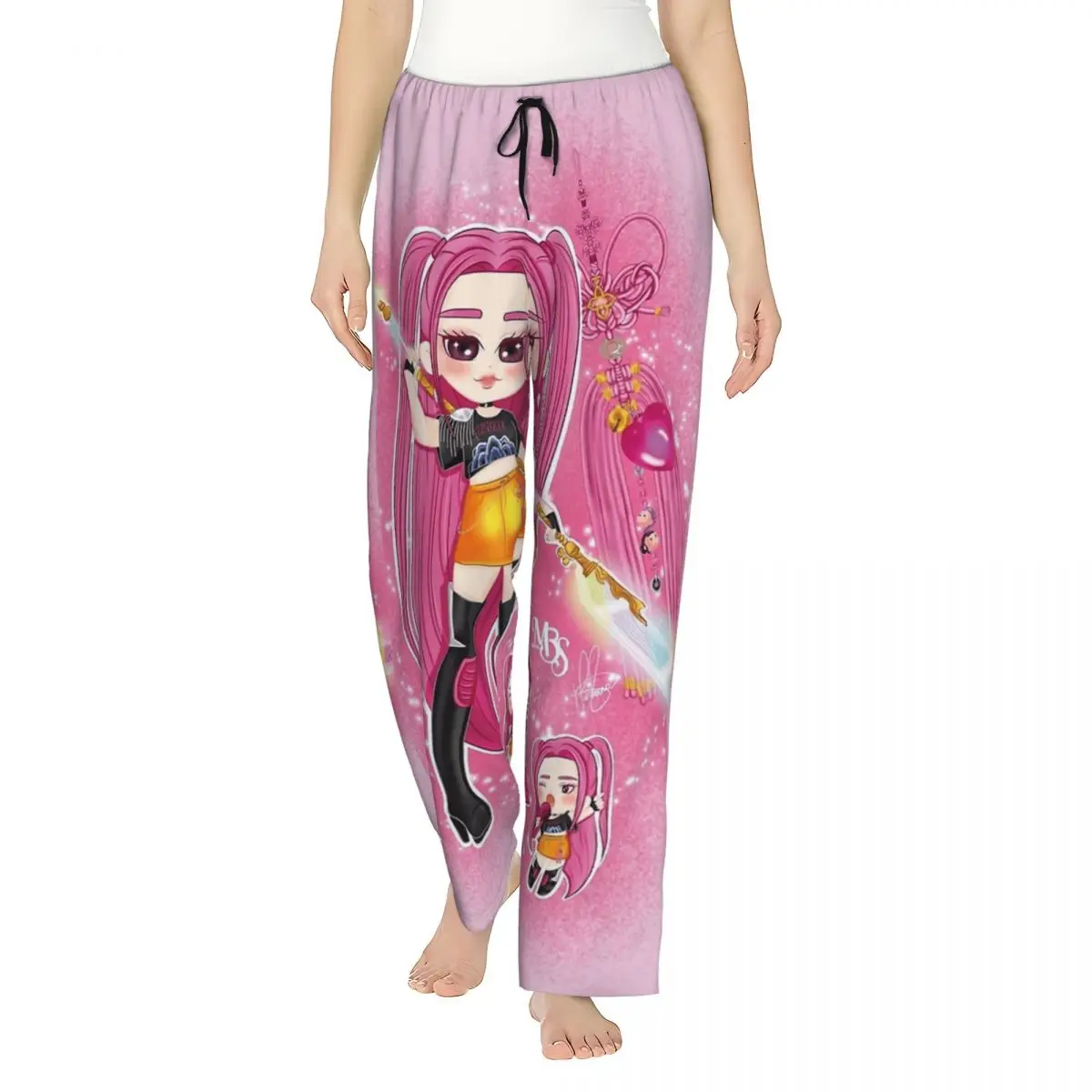 

Huntrix Of Kpop Demon Hunters Mira Pajamas For Female Kawaii Sleep Pajama Pants Autumn Comfortable Sleeping Pants Home Pants