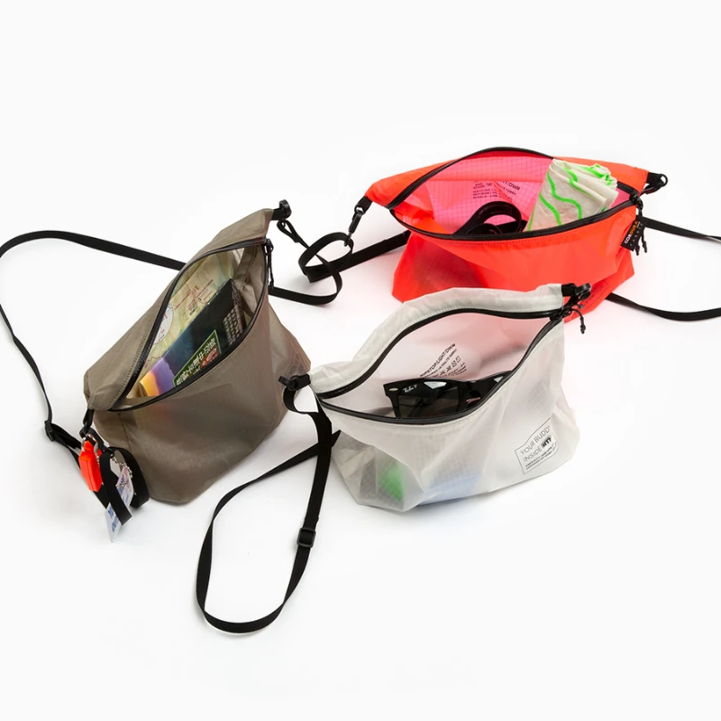 

UltraLight Waterproof Crossbody Bag - Durable Nylon Sling Pack for Commuting/Hiking/Cycling, Multi-Pocket Organizer