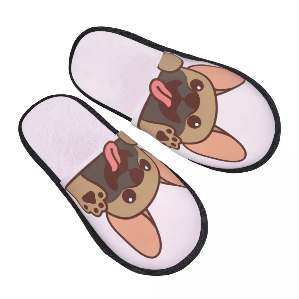 Zapatillas peludas de Bulldog Francés para hombres y mujeres, Zapatillas de casa especiales, lindas, Kawaii, a la moda