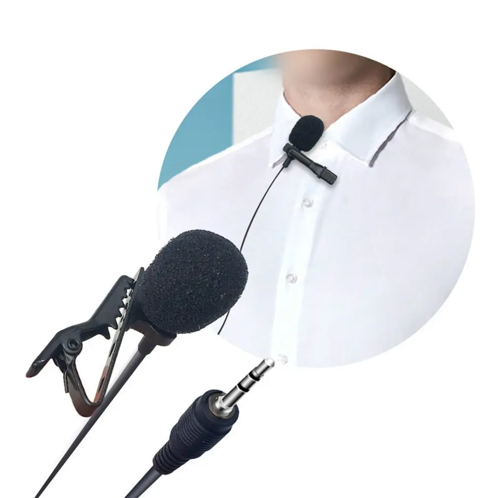 

3.5mm Type C Microphone Clip Tie Collar for Mobile Phone Speaking in Lecture Bracket Clip Vocal Audio Lapel Mic Dropshipping