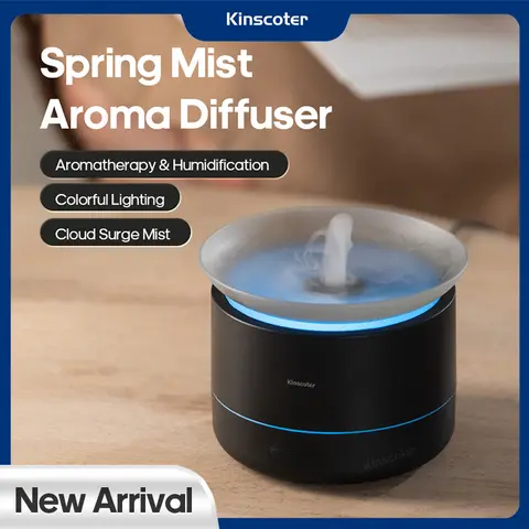 서지 스프레이 아로마테라피 디퓨저 초콰이어트 200ml USB 에센셜 오일 가습기 스프레이어 컬러풀 조명 크리에이티브 선물 Surge Spray Aromatherapy Diffuser Ultra Quiet 200ml USB Essential Oil Humidifier Sprayer with Colorful Lighting Creative Gift