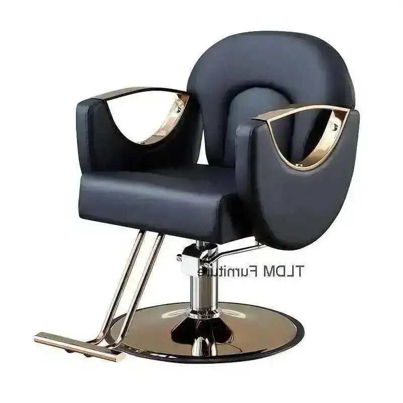

Lifter Aesthetic Salon Furniture Cadeiras Professional Hair Lash Men Chair Barber Modern Chair Personalized Salon Luxury Gold
