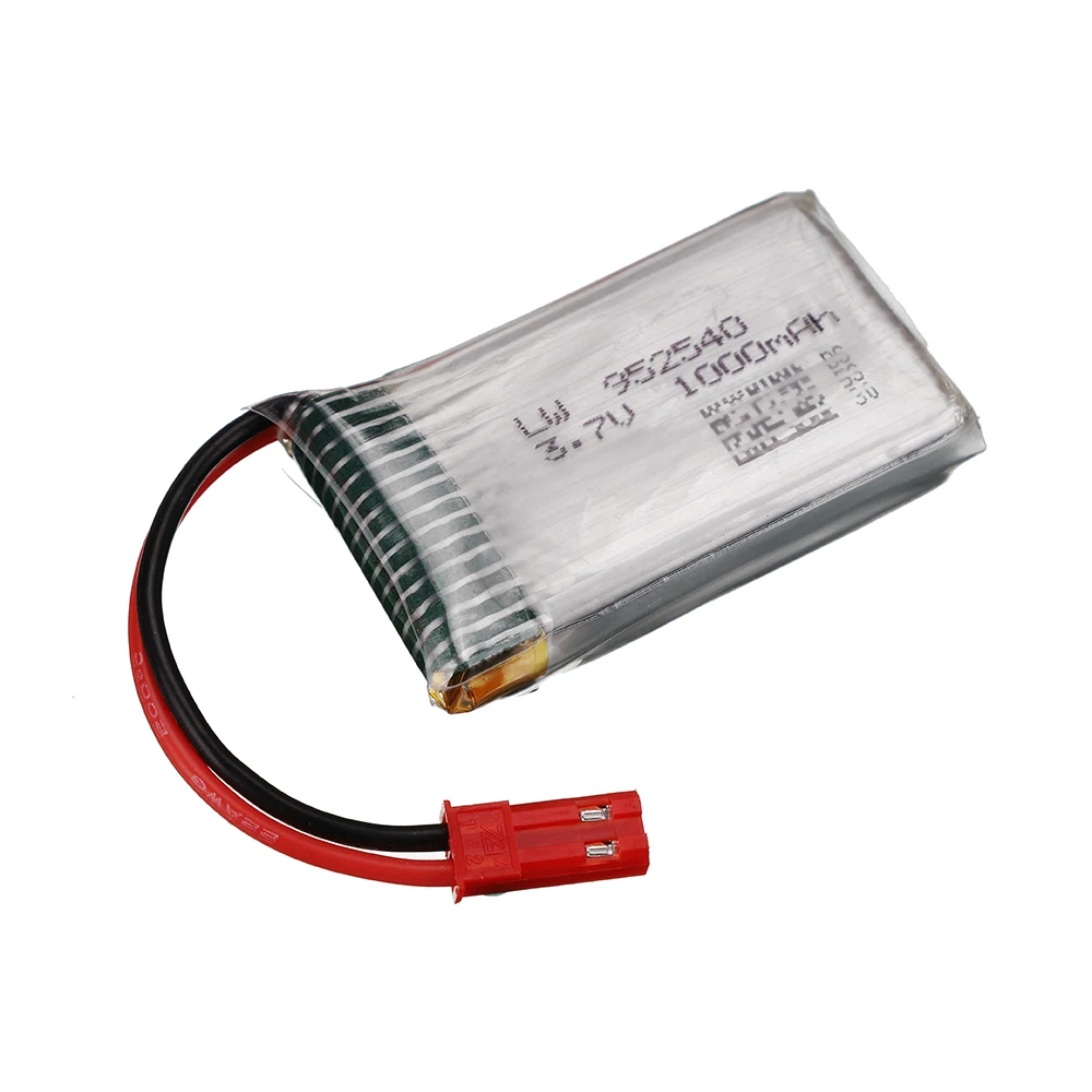 Akumulator 3,7 V 1000 mAh do X400 X500 X800 HD1315 HJ818 HJ819 X25 Części zamienne do dronów RC Wtyczka JST + Ładowarka Akumulator lipo 3,7 V