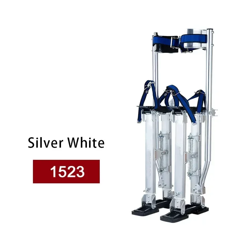 Aluminum Alloy Stilt Climber with Adjustable and Multifunctional Folding Horse Stool Feet, Indoor Movable Decorative Ladder