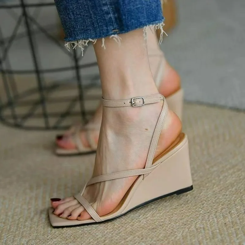 

women's sandals for summer 2024 Women Sandals Closed Toe Roman Sandals Women Platform Wedges Sandals Women Sandals