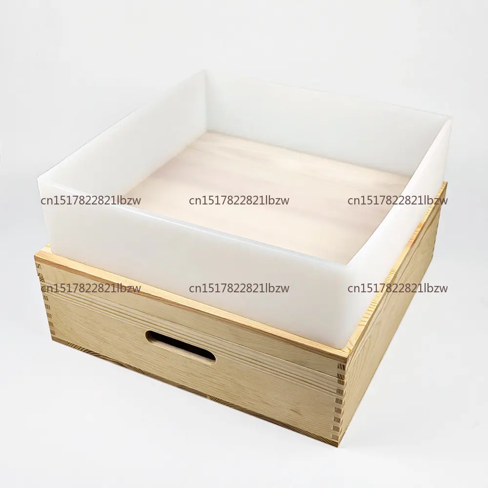 Wooden Box with Lid Rectangular Square Handmade Cold Soap Rendering Soap Mold 2200ML8000ml Silicone Mold