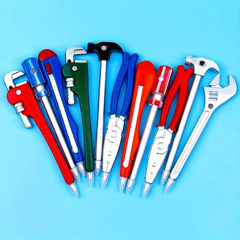 

11Pcs Wrenches Screwdrivers Pliers Ballpoint Pens Creative Stationery Pen Office School Supplies for Unique Gift