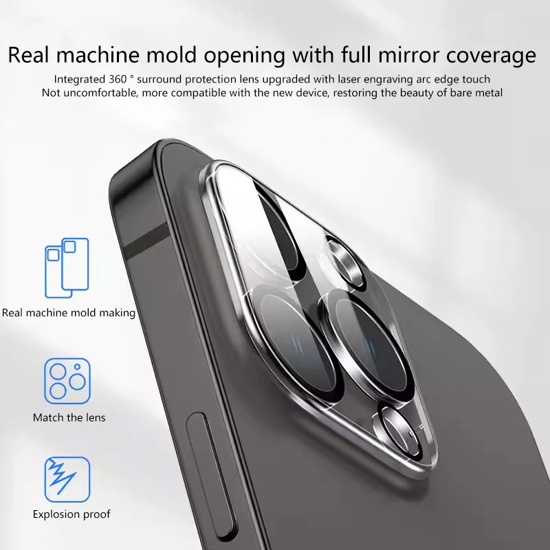 HD Phone Camera Lens Protector For Iphone 15 14 13 12 Pro Max 15 Plus 13 Mini Glass Camera Lens Cover Lens Film Protective Film