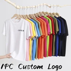 Plus Size 5xl T-Shirt Vrouwen Zomer Korte Mouw O-hals Casual Top Op Maat Bedrukt Logo Mannen Mode Losse Top T-Shirts Kleding