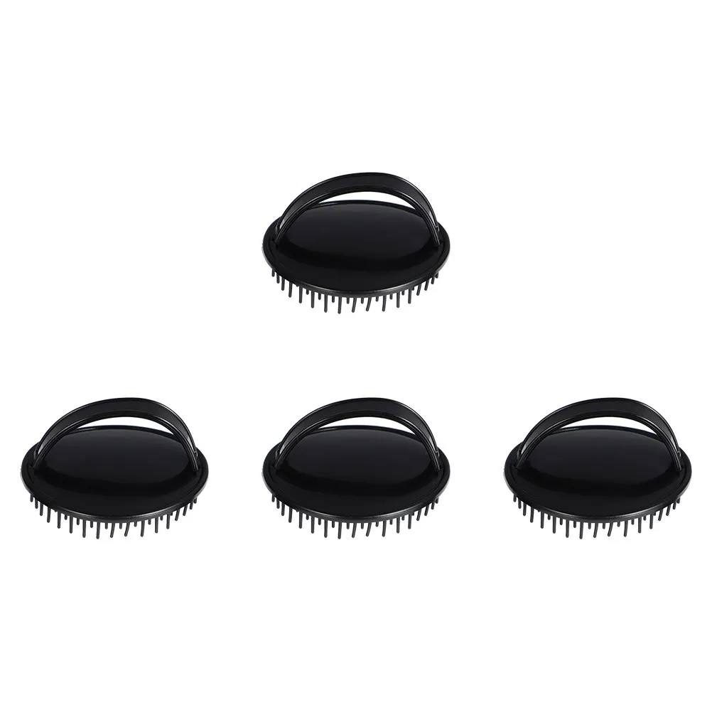 

Набор из 4 пластиковых щеток для мытья волос с эргономичной ручкой, массажер для кожи головы, расчески для ухода за волосами, массажные инструменты для шампуня