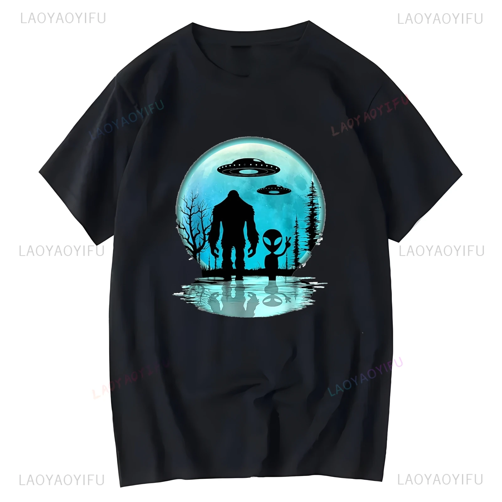 1947 ROSWELL TRUE IS OUTERE-UFO-ET- قميص مطبوع برسومات عتيقة، تي شيرت كاجوال أنيق لعشاق استكشاف الكون #6