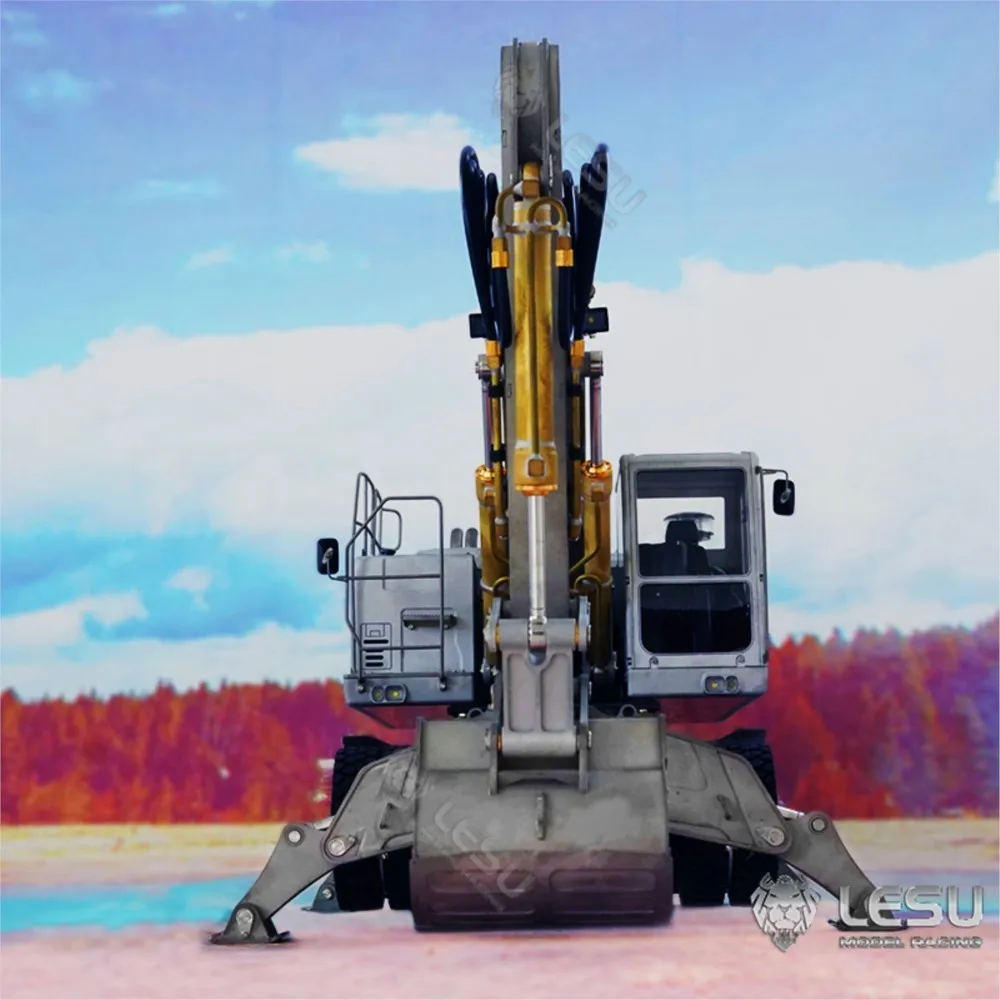 LESU Aoue ET30H 1/14 KIT hidráulico de excavadora RC con ruedas coches de Control remoto eléctricos de Metal para adultos válvula de bomba luz TH17216